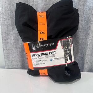 Men’s Spyder Men's Black Snow Pants. Size XXL. NWT.